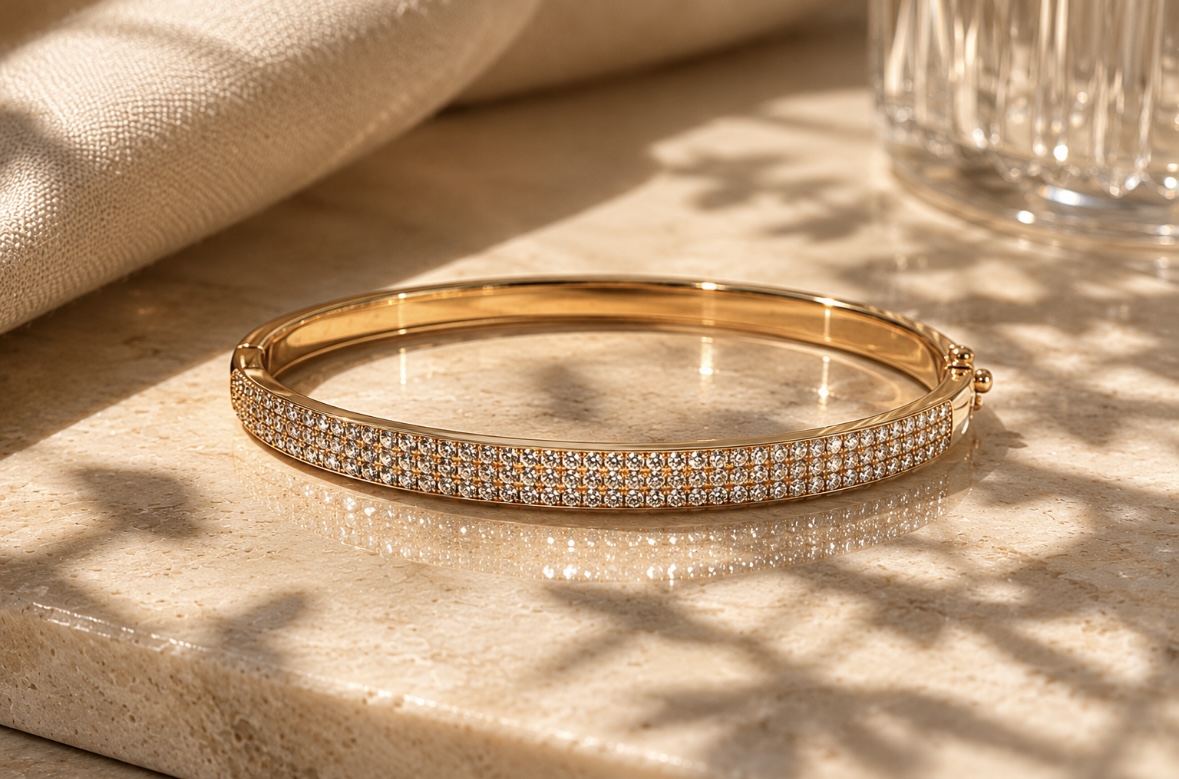 Bouclier bangle on wrist