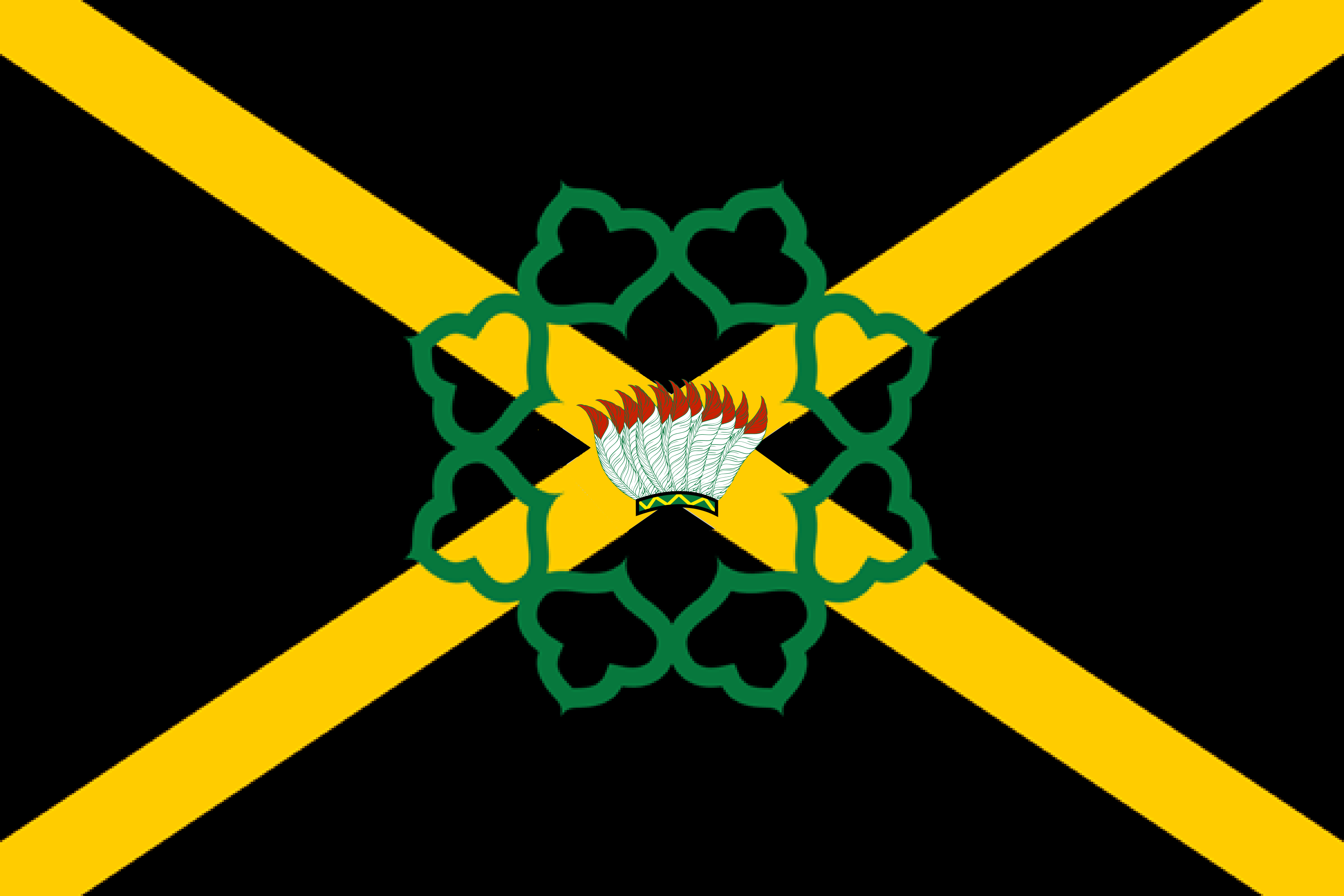 Drapeau officiel de la nation d'Everia (nouveau drapeau)