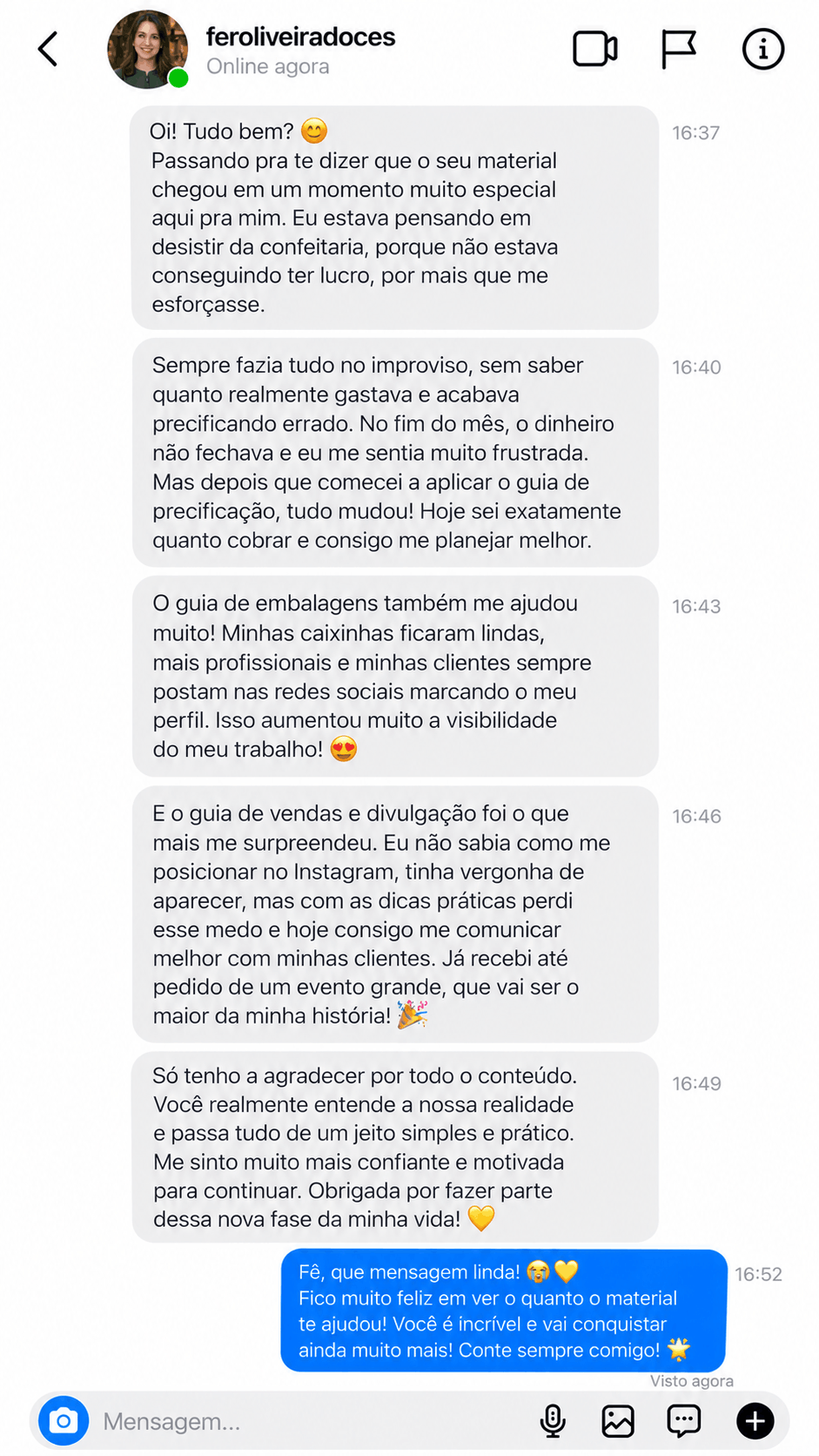 Resultado de aluna 5