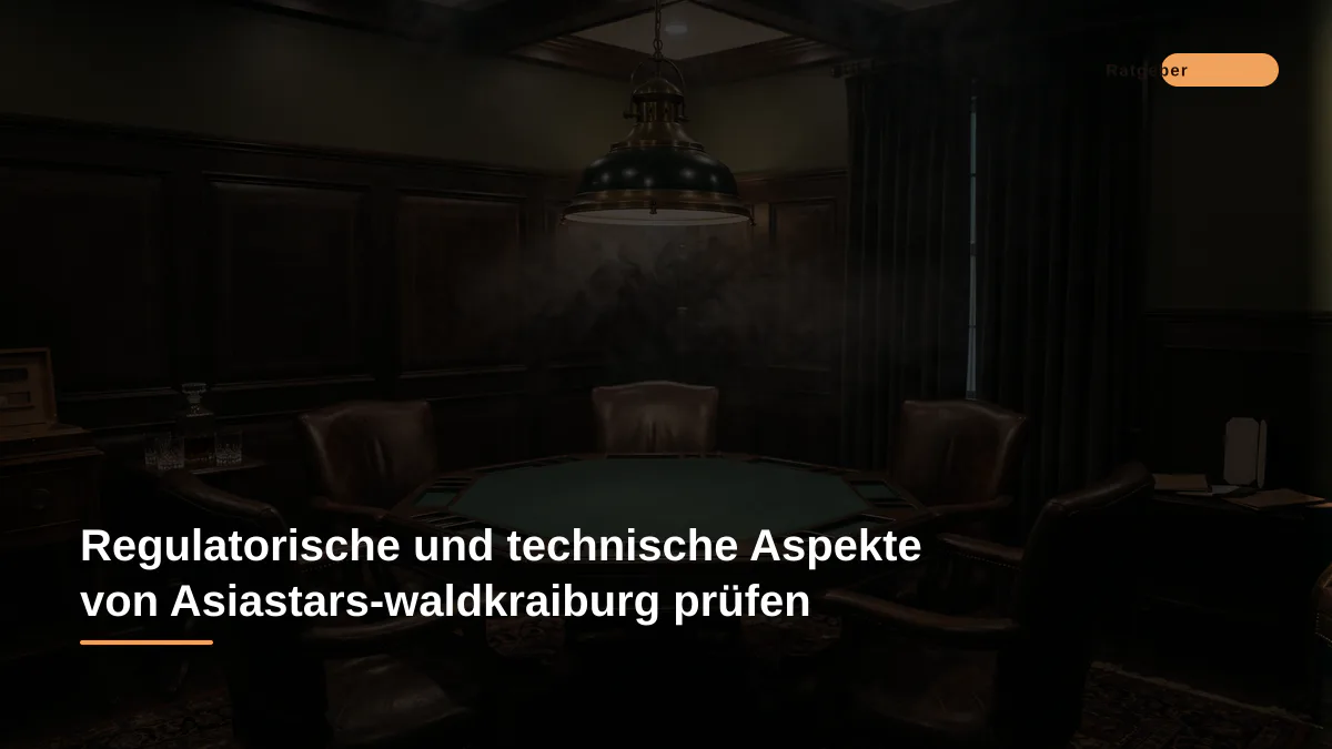 Regulatorische und technische Aspekte von Asiastars-waldkraiburg prüfen