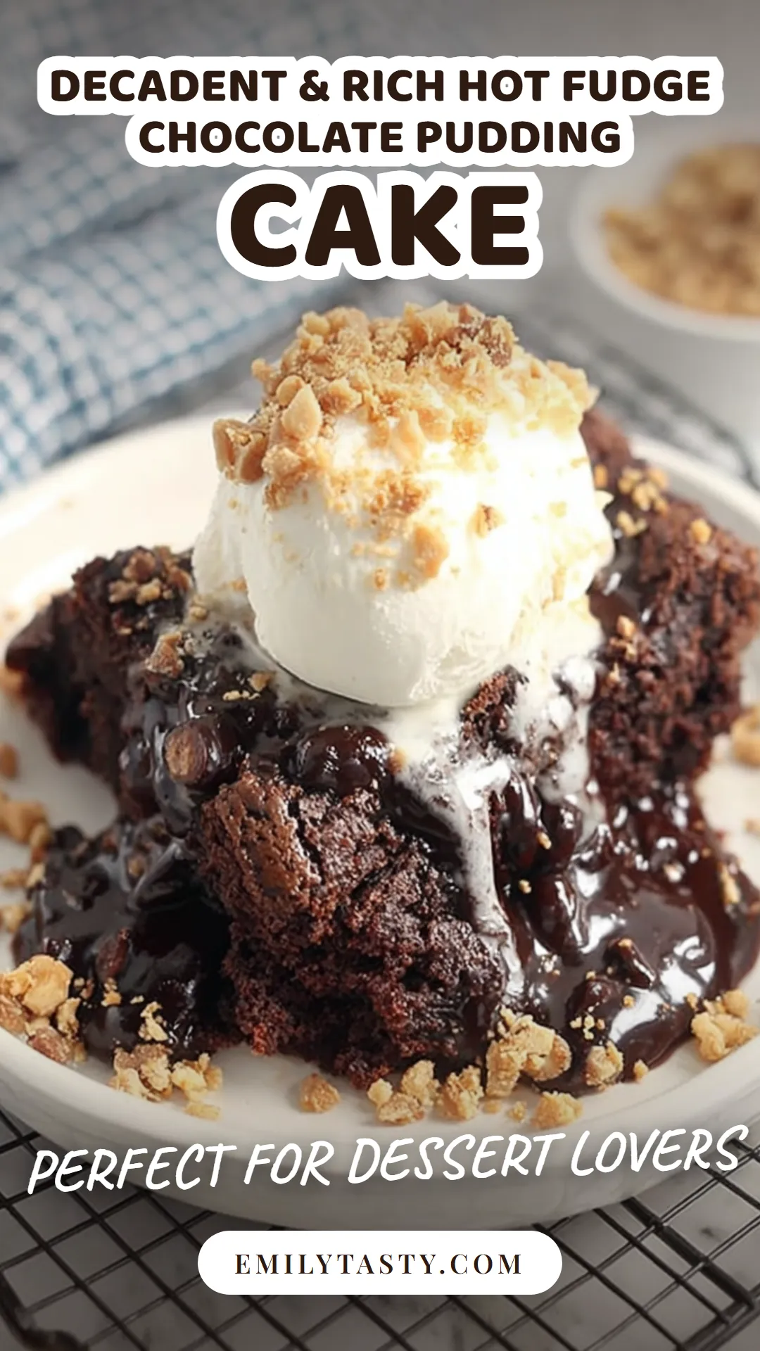 Indulge in this decadent hot fudge chocolate pudding cake that is sure to satisfy your sweet cravings. This easy homemade dessert features a rich chocolate flavor with a gooey fudge center, making it the best treat for any chocolate lover. Perfect for a cozy night in or entertaining guests, this easy recipe is both impressive and delicious. Don't wait to delight your taste buds; click for the full recipe!