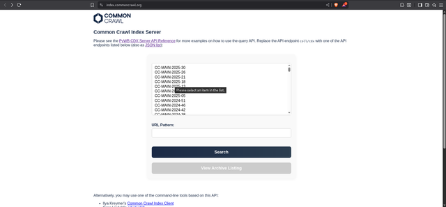 commoncrawlweb