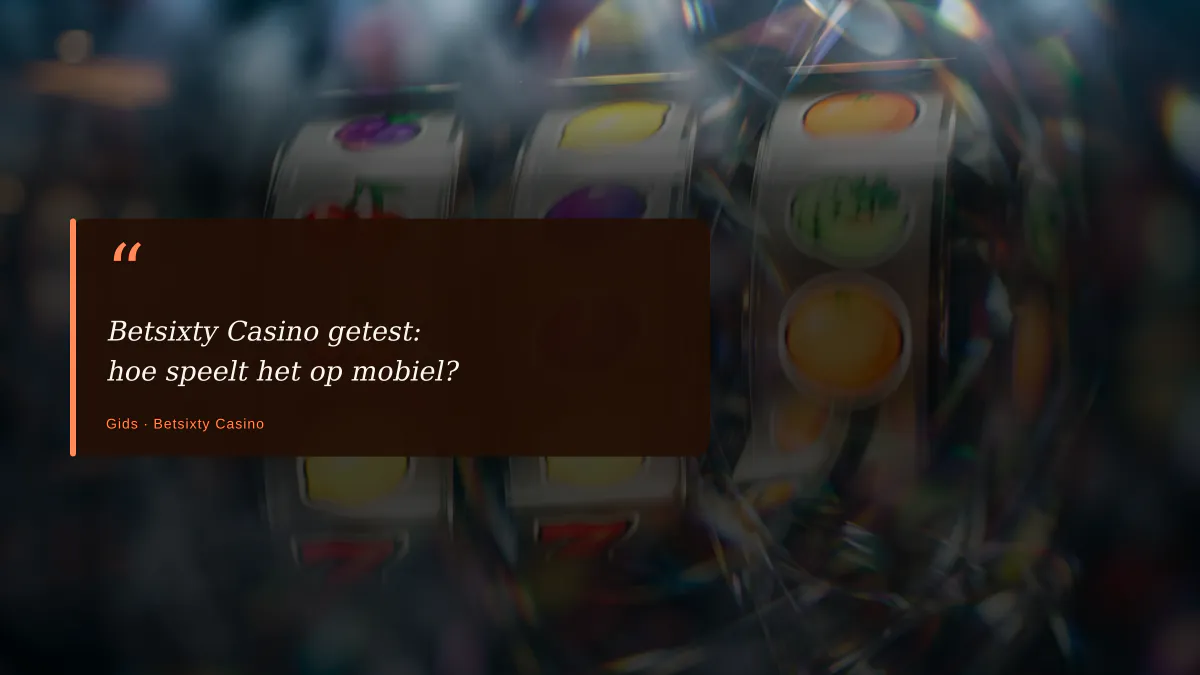 Betsixty Casino getest: hoe speelt het op mobiel?