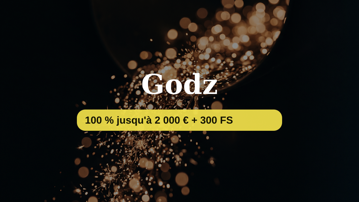Godz casino — bonus de bienvenue 100 % jusqu'à 2 000 € + 300 FS, paiements: Visa, Mastercard, Skrill, Neteller, Paysafecard Godz casino — bonus de bienvenue 100 % jusqu'à 2 000 € + 300 FS, paiements: Visa, Mastercard, Skrill, Neteller, Paysafecard