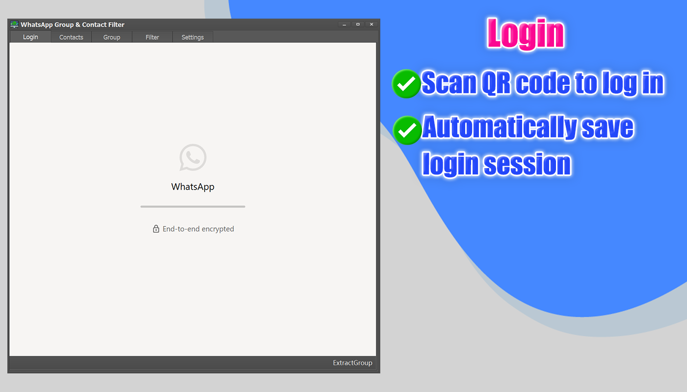 WhatsApp Contact & Group Extractor + Number Filter