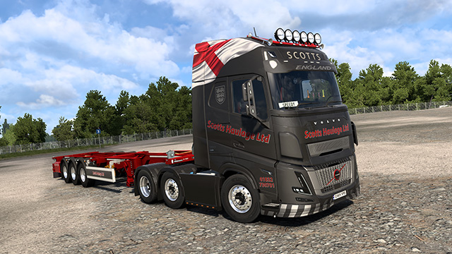 Scotts Haulage - Volvo FH6  Aero & SCS Container Trailer