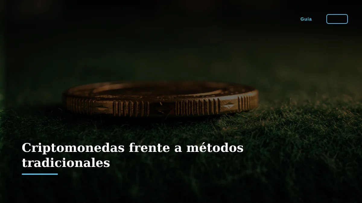 Criptomonedas frente a métodos tradicionales