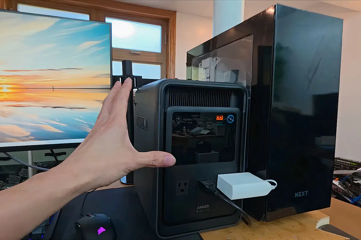 Battery-Powered Desktop Setup Unveiled