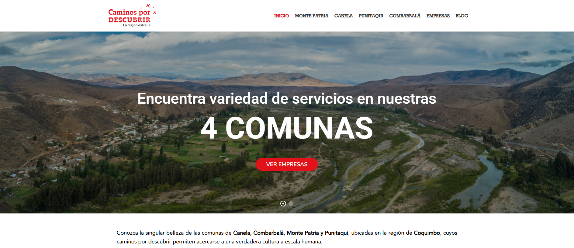 Forensic screenshot of caminospordescubrir.cl showing the phishing page layout
