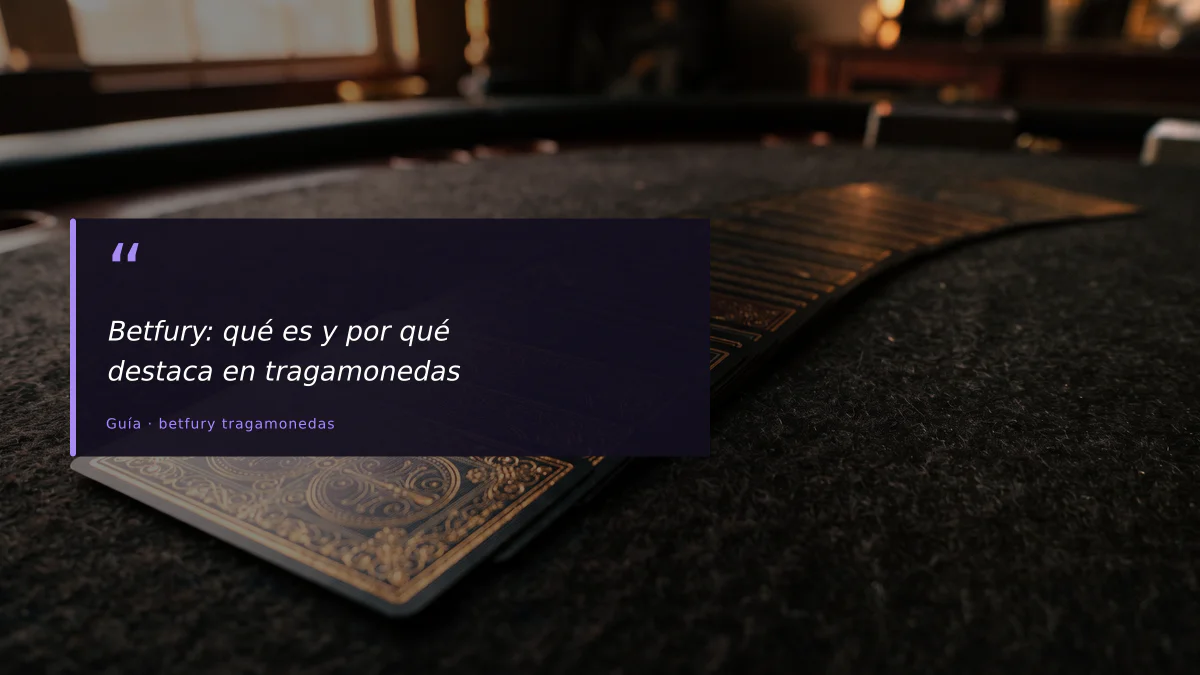 Betfury: qué es y por qué destaca en tragamonedas