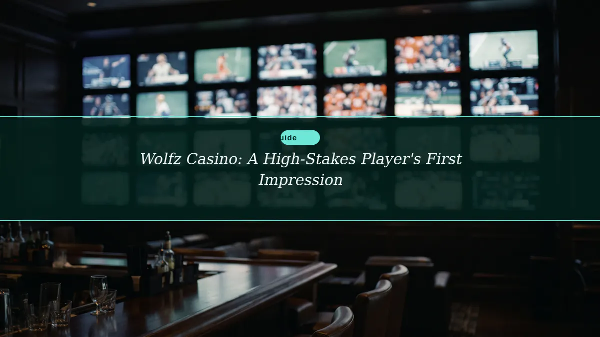 Wolfz Casino: A High-Stakes Player's First Impression