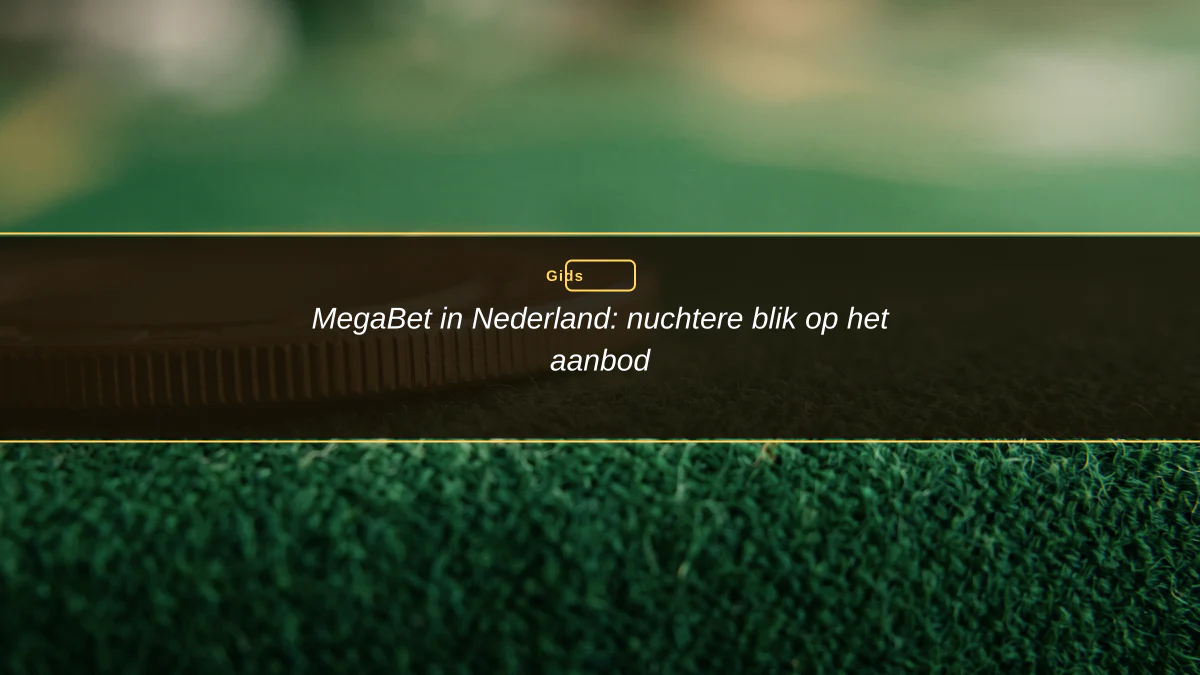 MegaBet in Nederland: nuchtere blik op het aanbod