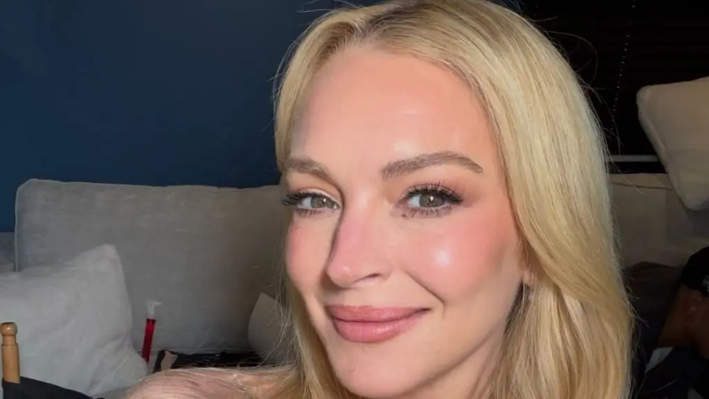 Lohan Marks 40th Birthday in Designer Micro Minidress