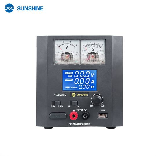 SUNSHINE P-1505TD 15V 5A Intelligent DC Regulated Power Supply