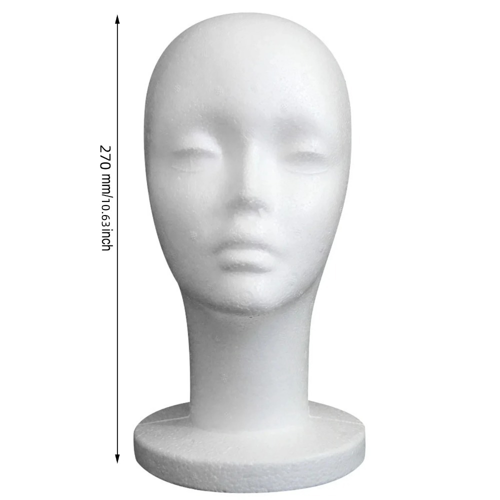 Female Styrofoam Mannequin Head