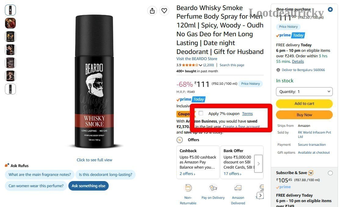 Beardo Whisky Smoke | Loot Lo