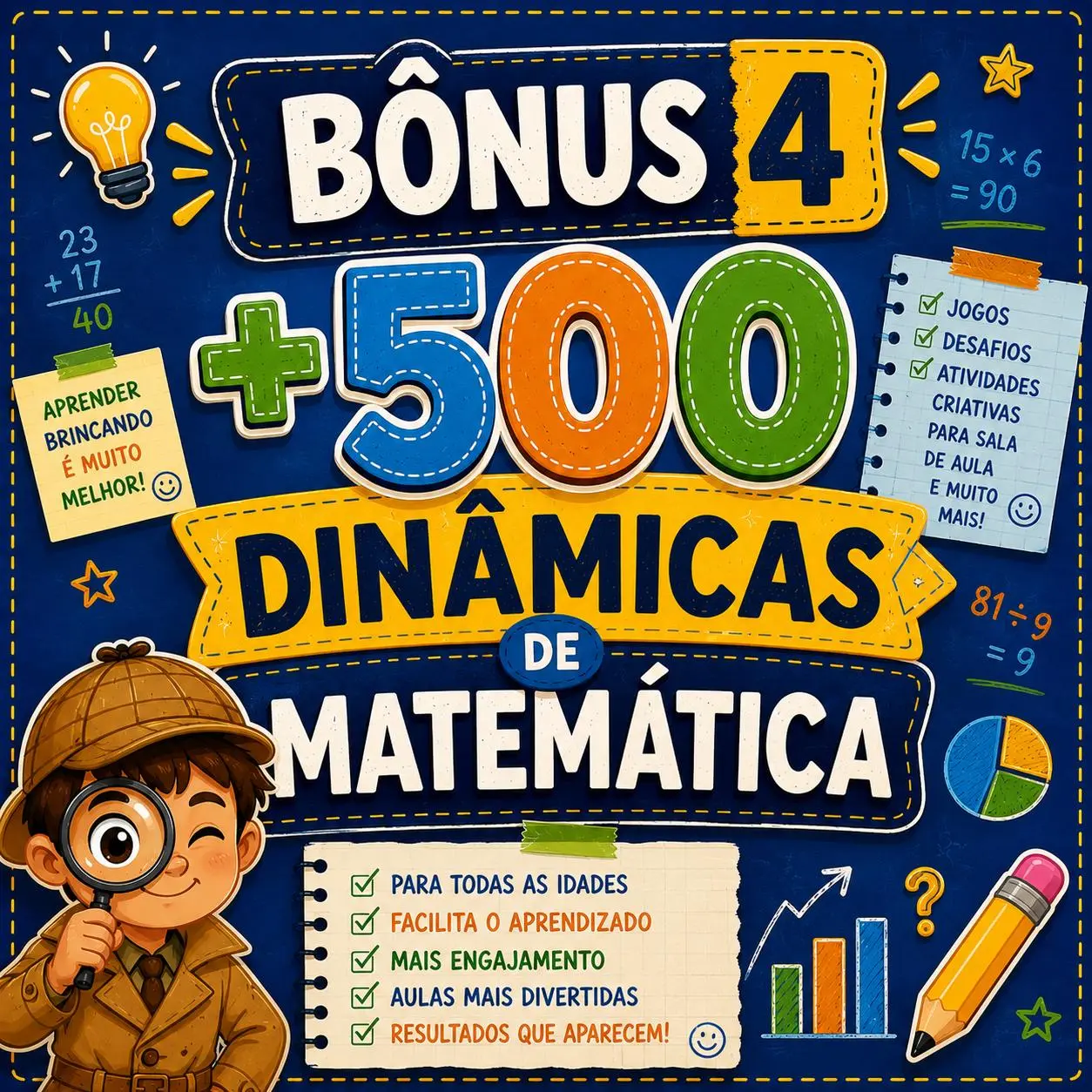 Bônus 4: +500 Dinâmicas de Matemática