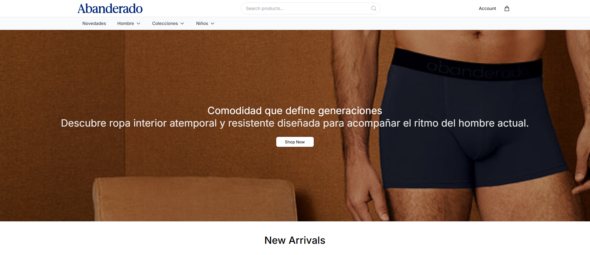 Stored capture of abanderadoapparel.shop
