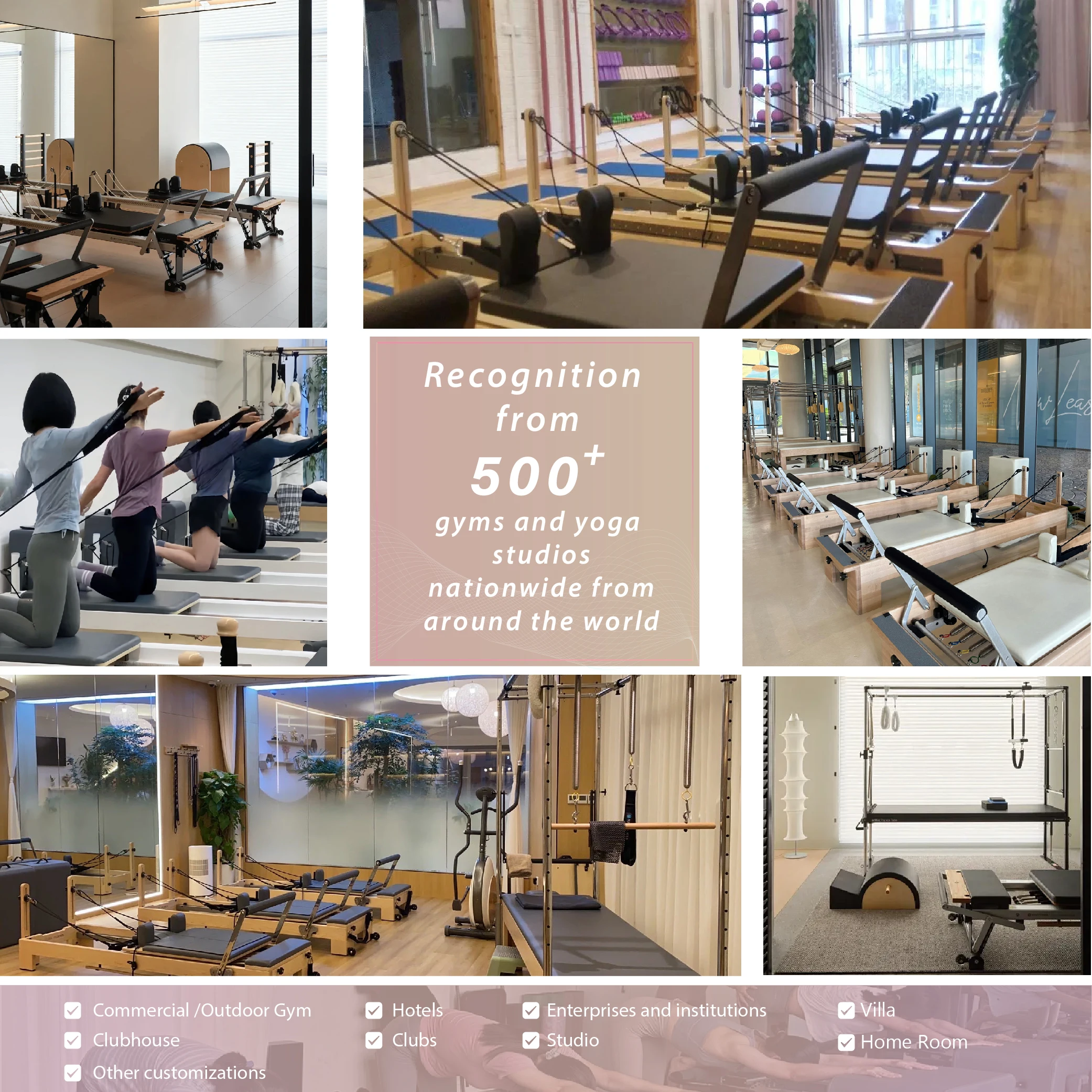 Customized Professional Pilates Reformer Board Surfing Machine Multifunctional Surfboard Spring System Home Fitness view 5