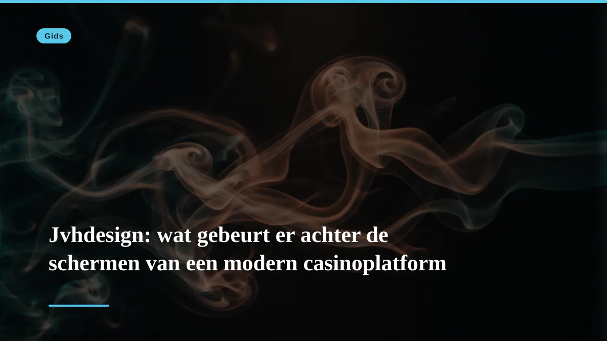 Jvhdesign: wat gebeurt er achter de schermen van een modern casinoplatform