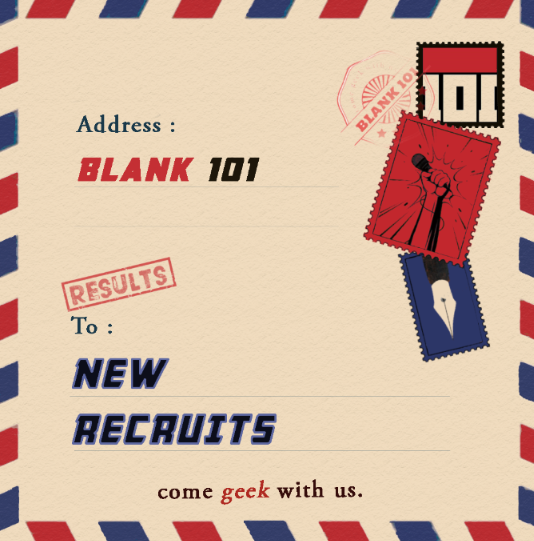 Welcome new recruits