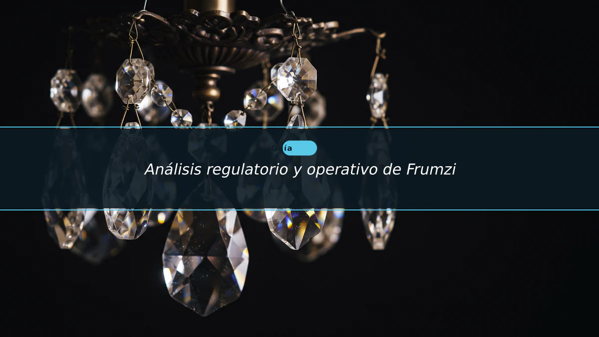 Análisis regulatorio y operativo de Frumzi