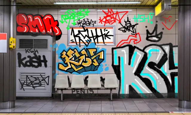Graffiti artwork by KASH