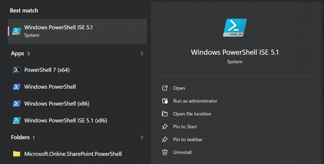 Power Shell ISE51