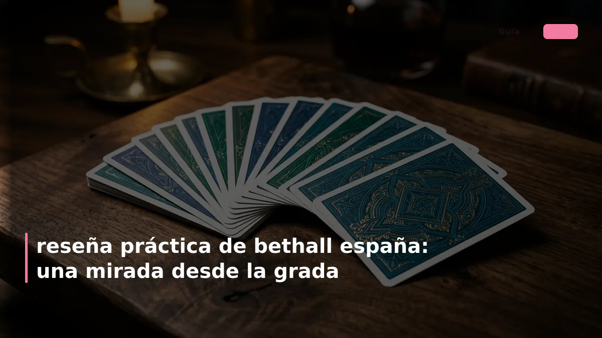 reseña práctica de bethall españa: una mirada desde la grada