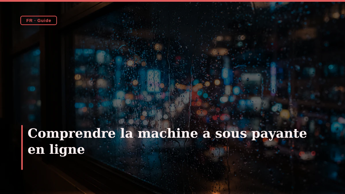 Comprendre la machine a sous payante en ligne
