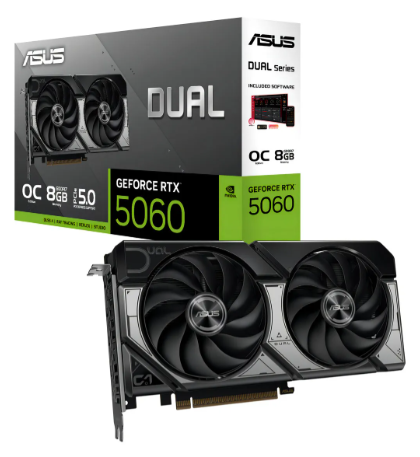 Asus Rtx 5060 8gb Dual Gdr7 de 128 bits