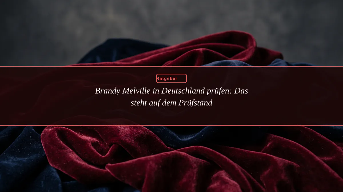 Brandy Melville in Deutschland prüfen: Das steht auf dem Prüfstand