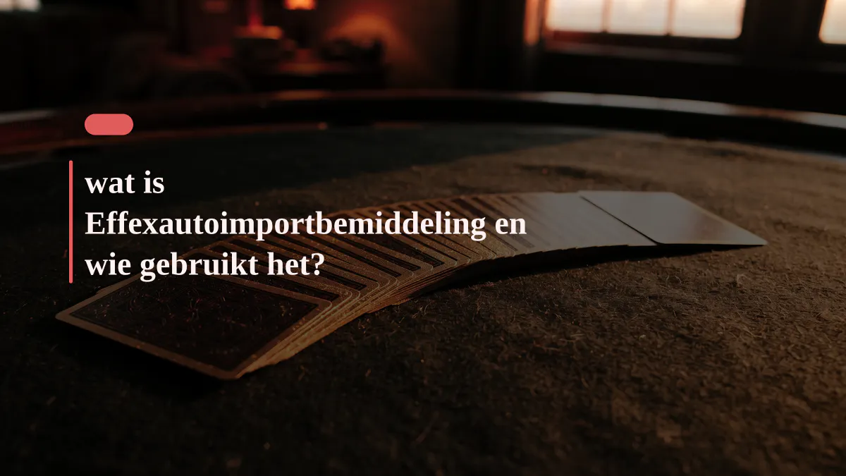 wat is Effexautoimportbemiddeling en wie gebruikt het?
