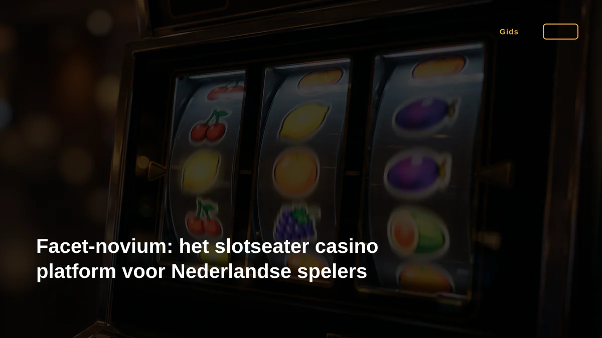 Facet-novium: het slotseater casino platform voor Nederlandse spelers