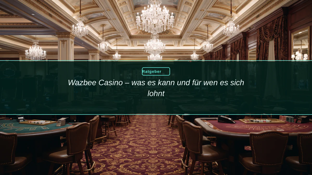 Wazbee Casino – was es kann und für wen es sich lohnt