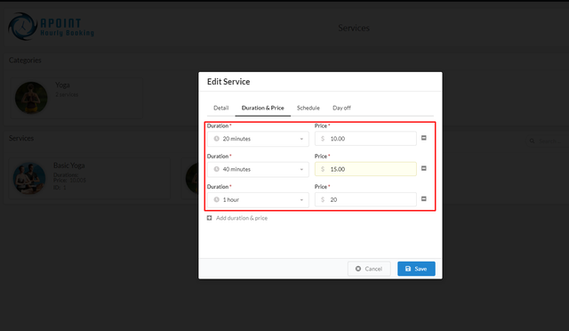service-duration
