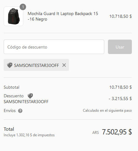 Productos sin descuento — House of Samsonite Argentina