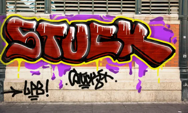 Graffiti artwork by STUCK1