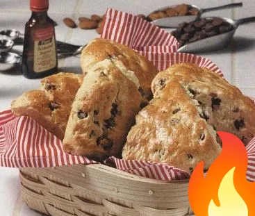 Постер Печенье-коржики с шоколадом и миндалем