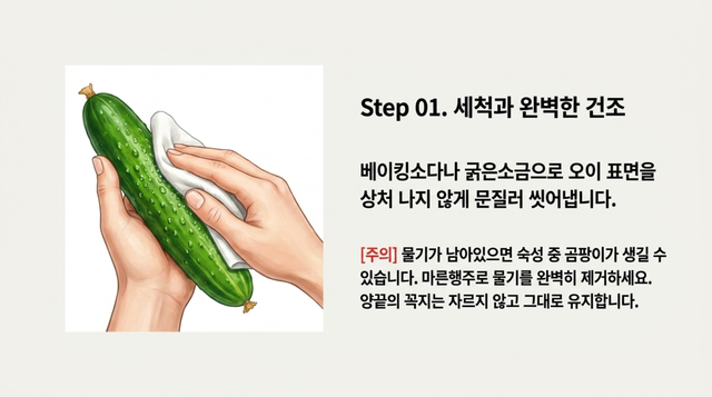 오이 깨끗이 씻기