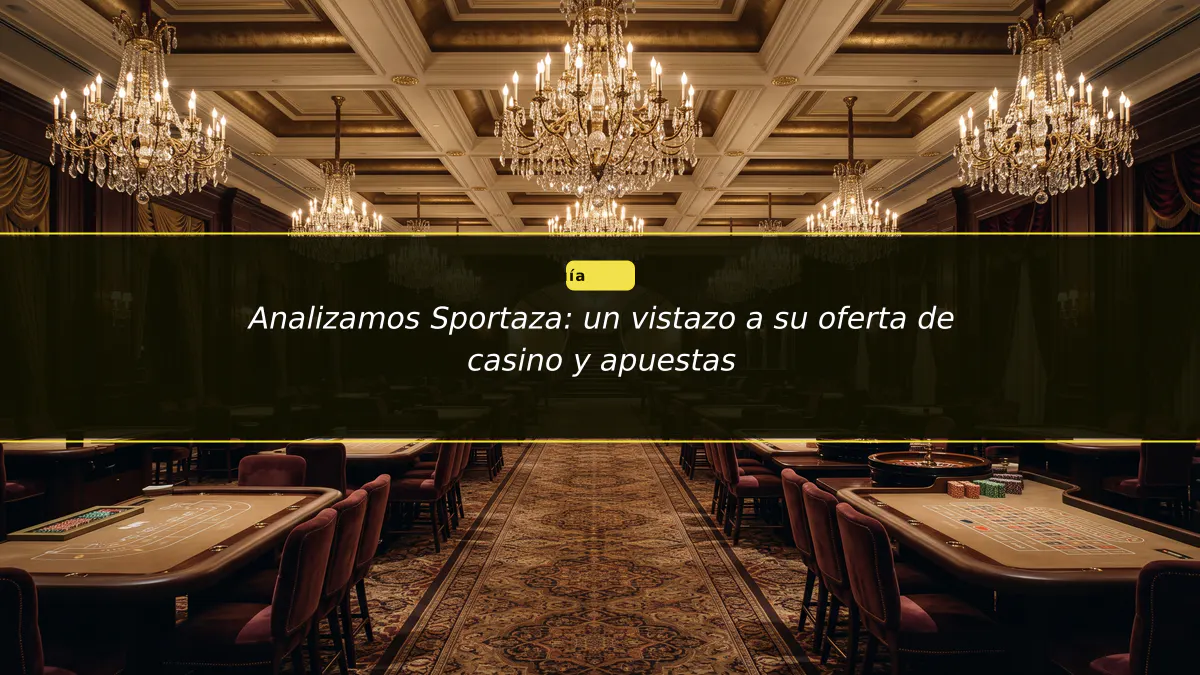 Analizamos Sportaza: un vistazo a su oferta de casino y apuestas