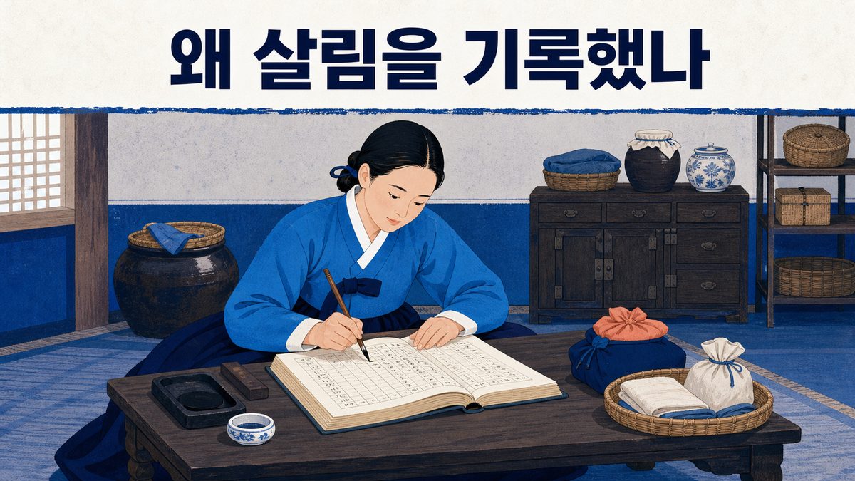 사람들은 왜 살림을 기록했을까