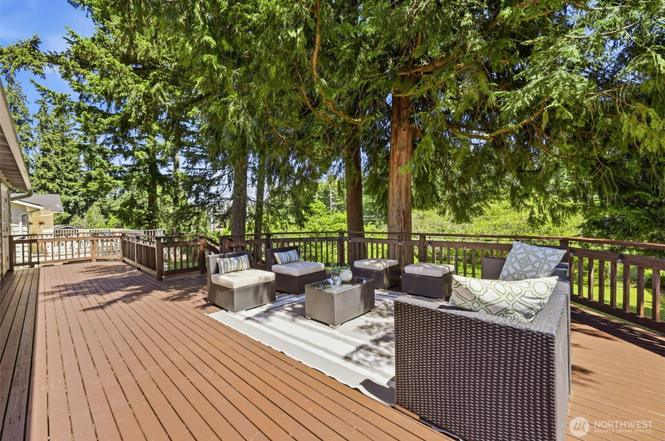 Concrete patio and outdoor living space