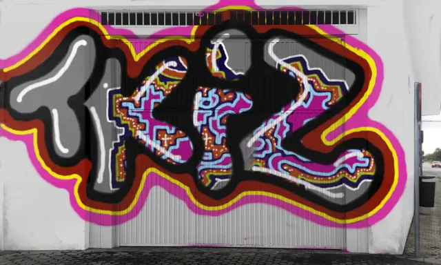 Graffiti artwork by Tkiz