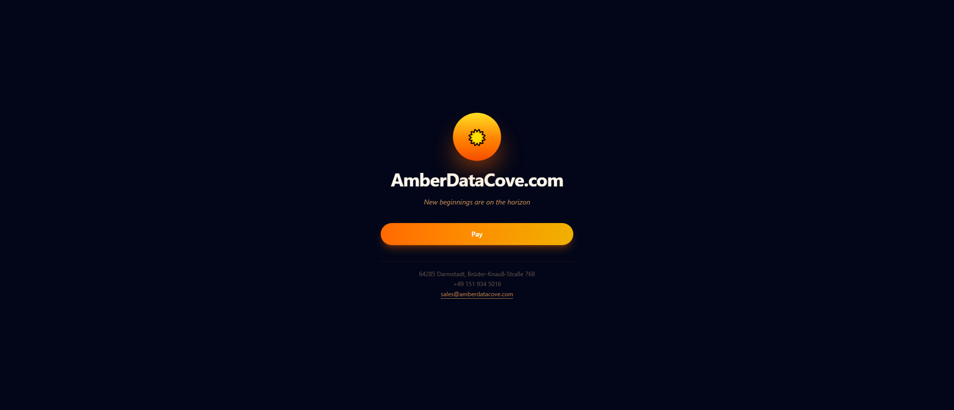 Screenshot of amberdatacove.com