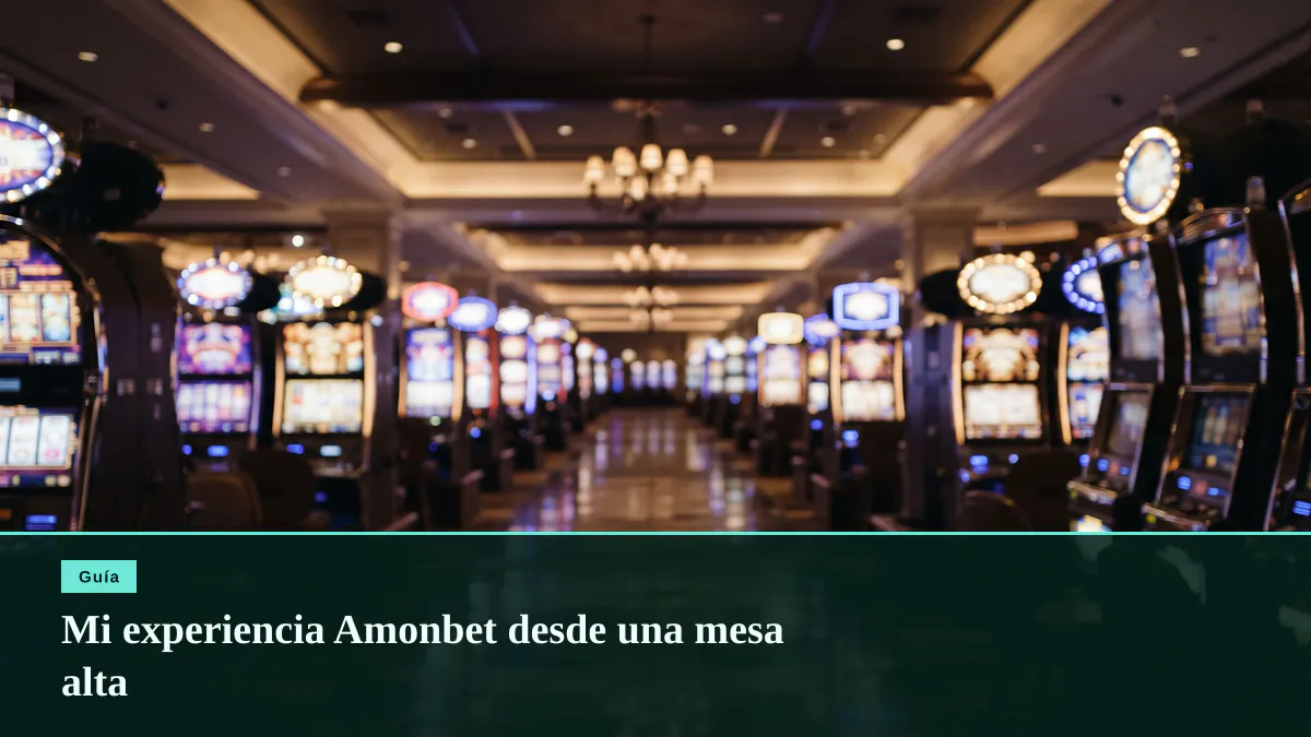 Mi experiencia Amonbet desde una mesa alta