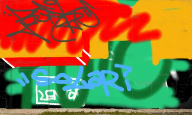 Graffiti artwork by SOLAR