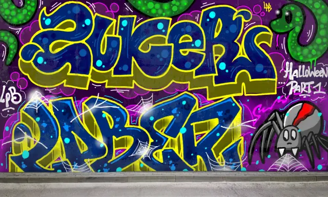 Graffiti artwork by Zkur