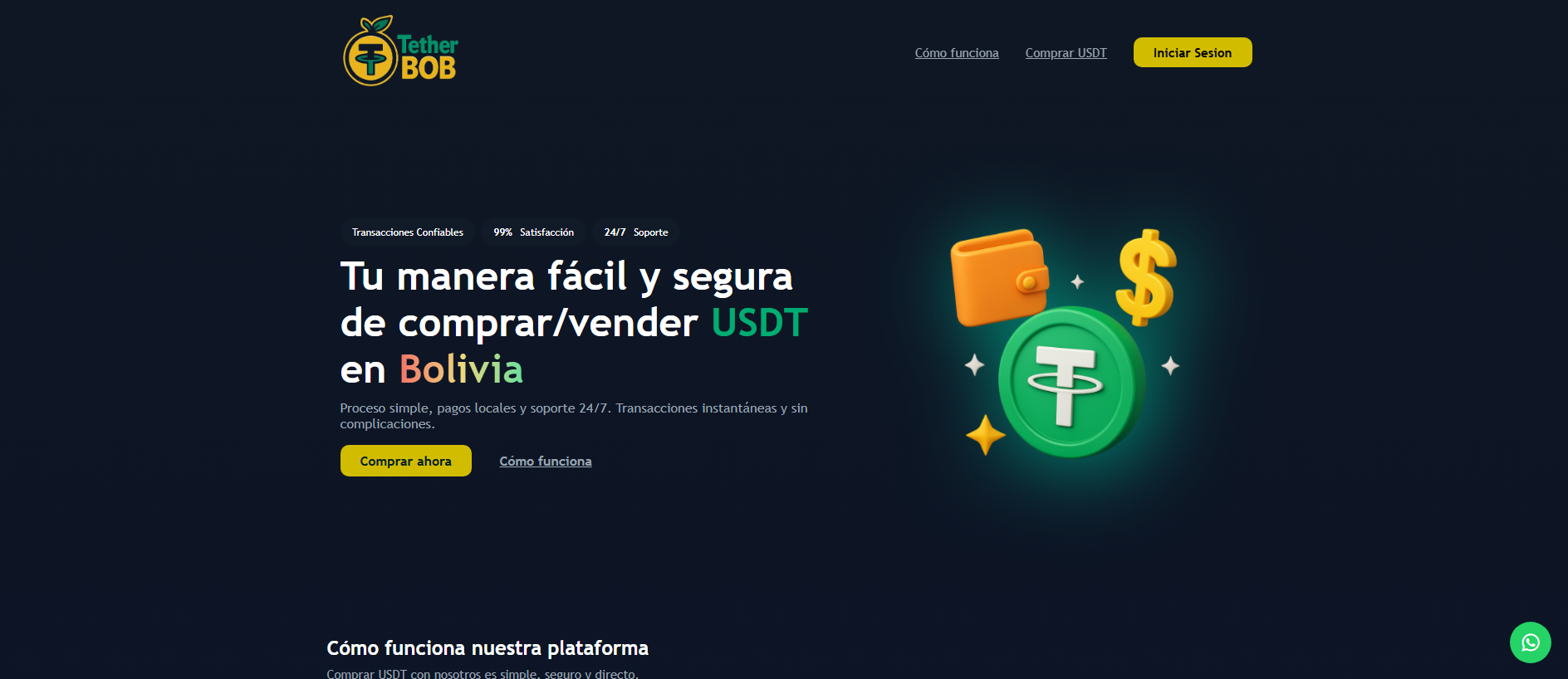 Screenshot of tetherbob.com