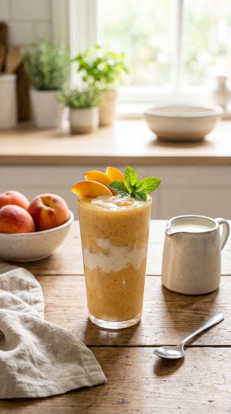 Refreshing Peaches and Cream — A Summer Morning Staple